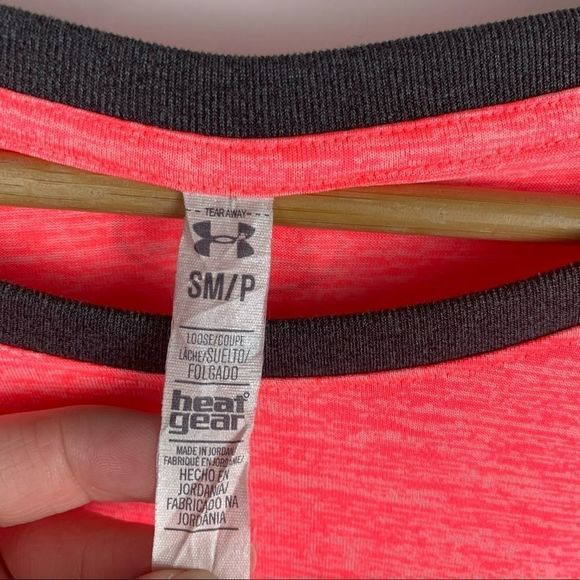 Under Armour Orange and Gray Baseball tee small - Picture 6 of 9